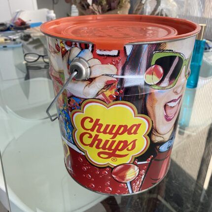 Cubo Chupa Chups para fiestas y mesa dulce